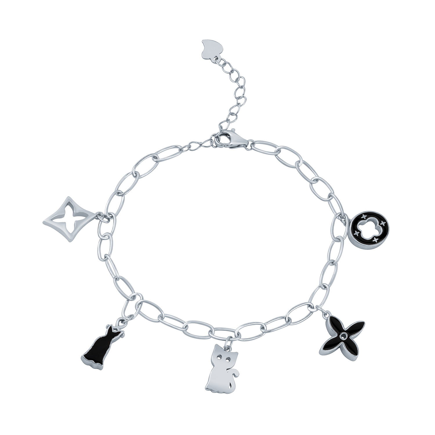 Charm Bracelet Black & White
