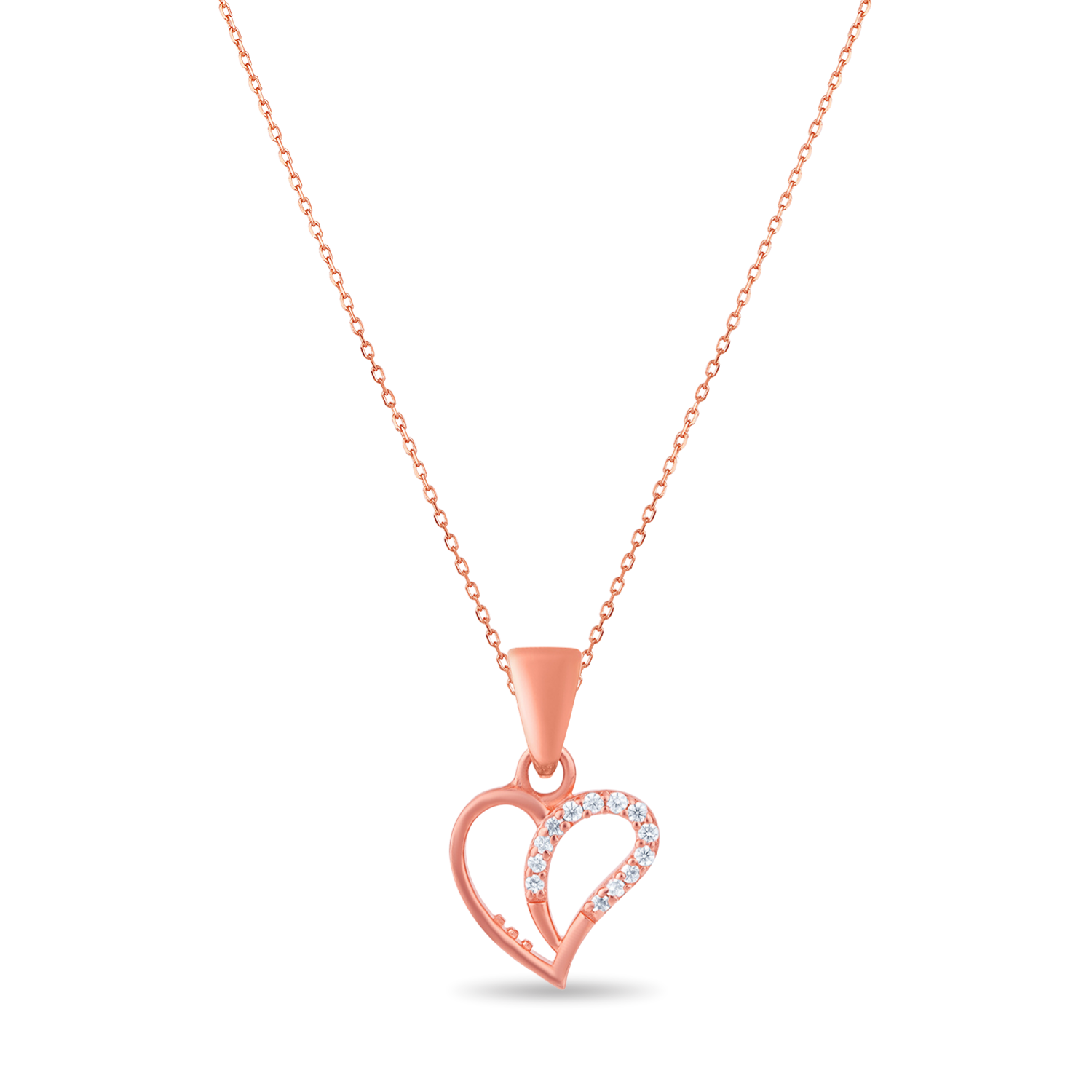 Sterling Silver Heart Pendant Chain