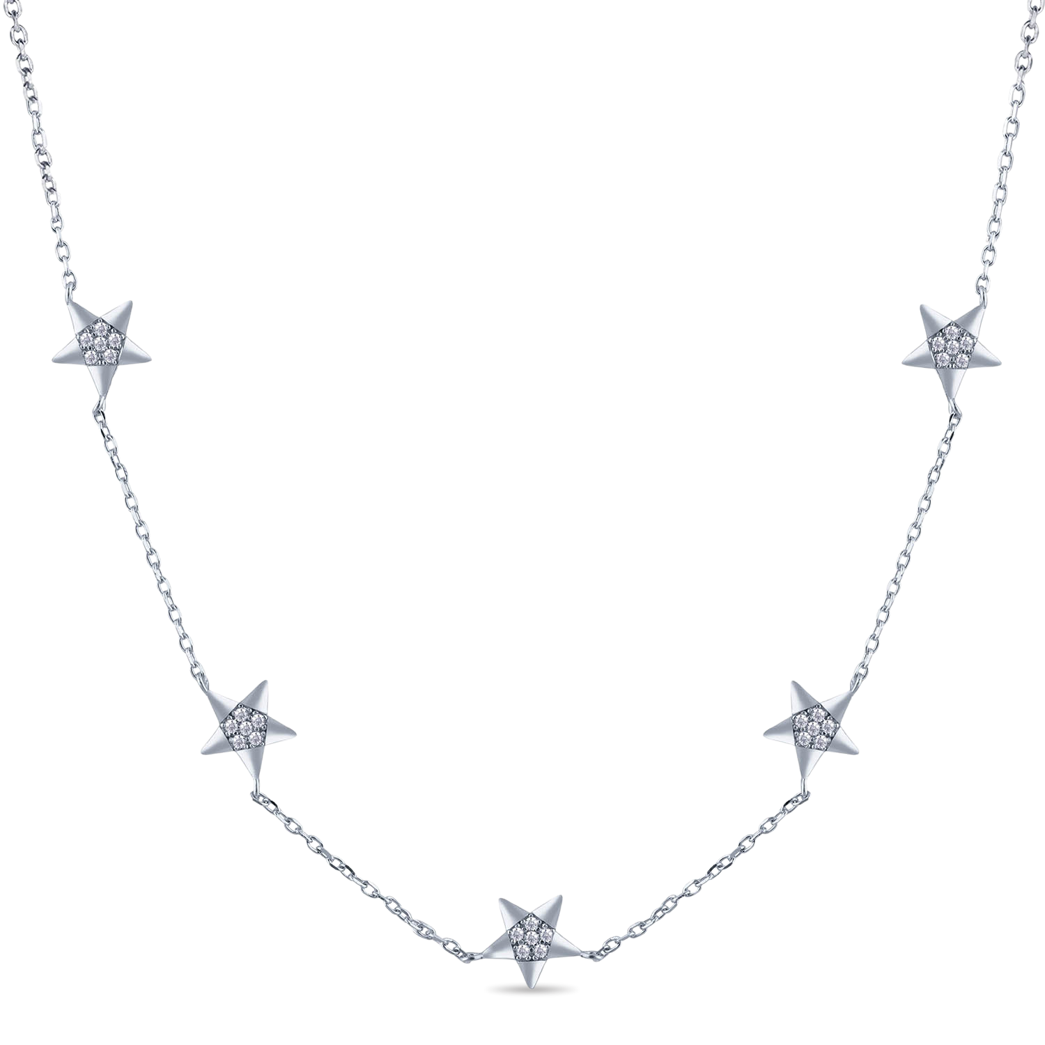 Tiny Stars with Link Chain Necklaces