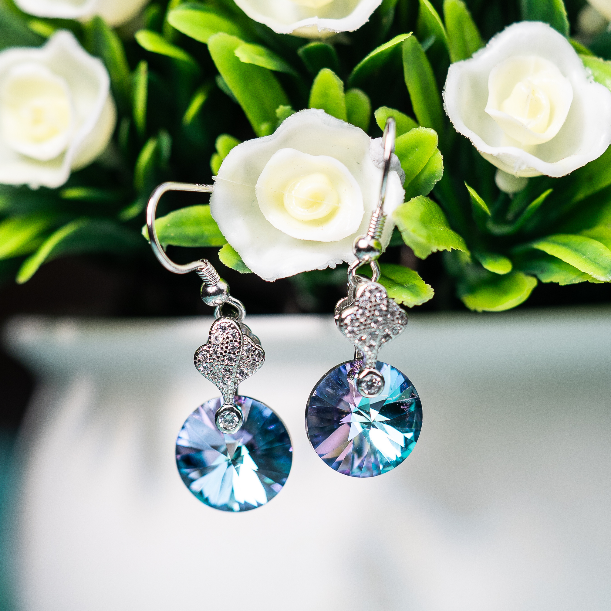 Elegant Drop Sterling Silver Earrings