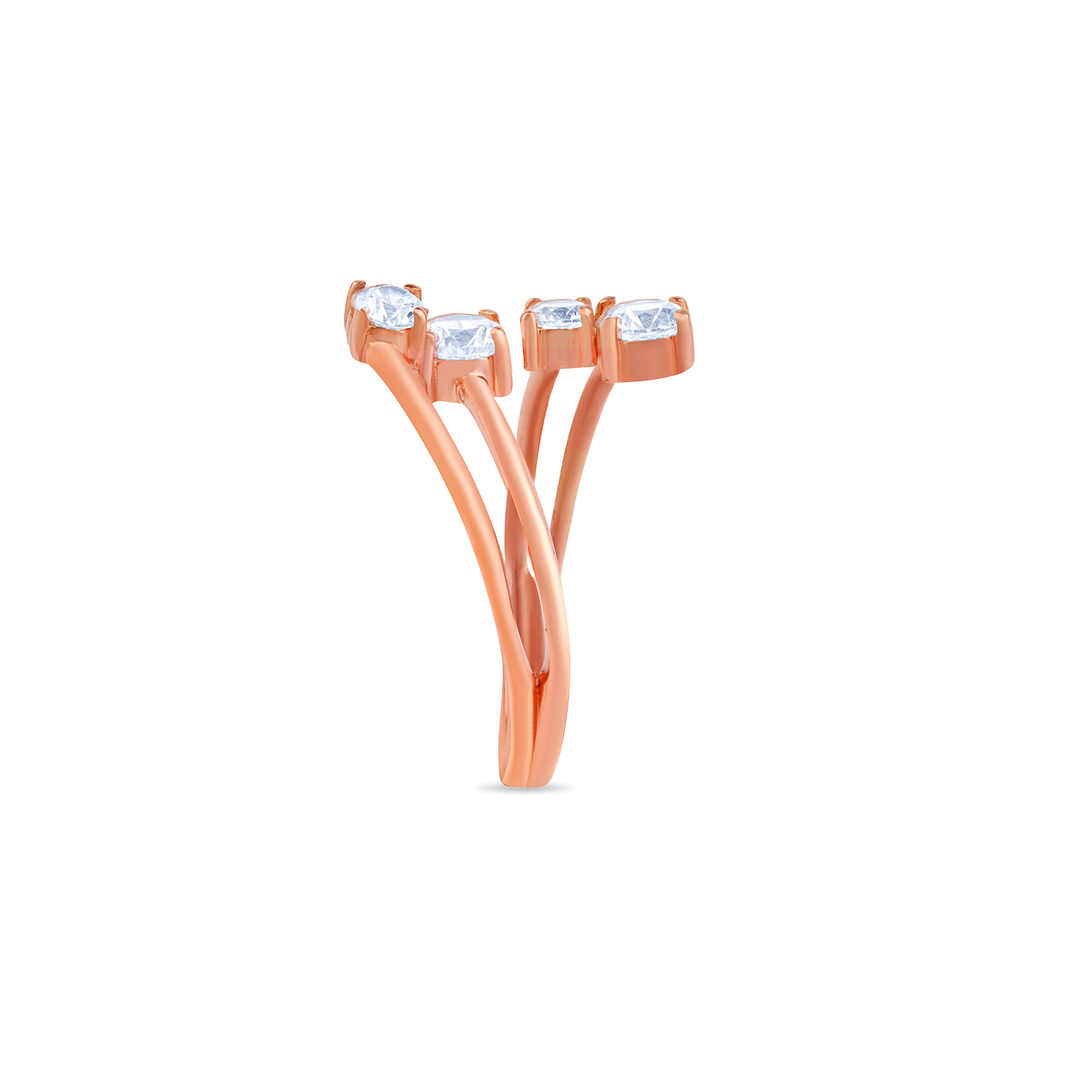 Rose Gold Openable Top Finger Rings