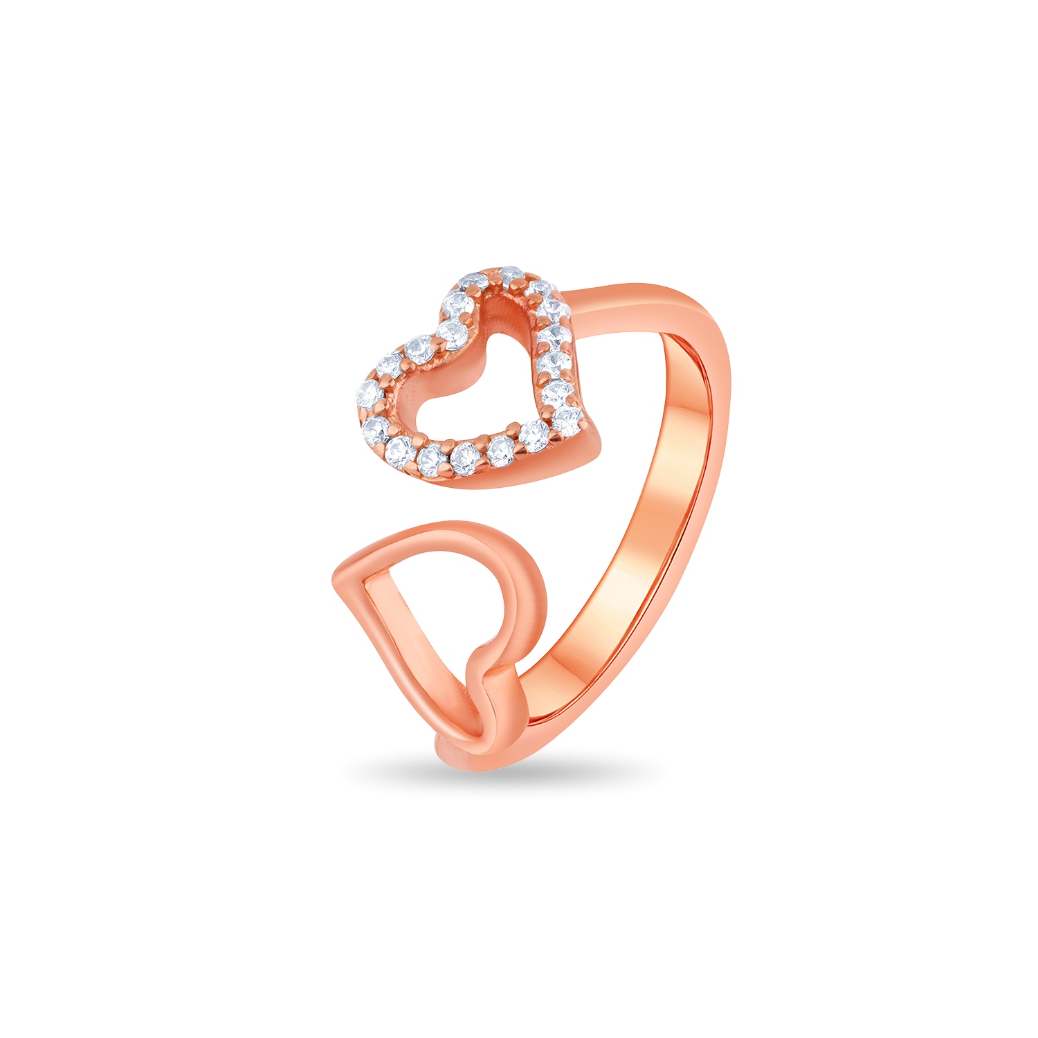 Dual Heart Finger Ring