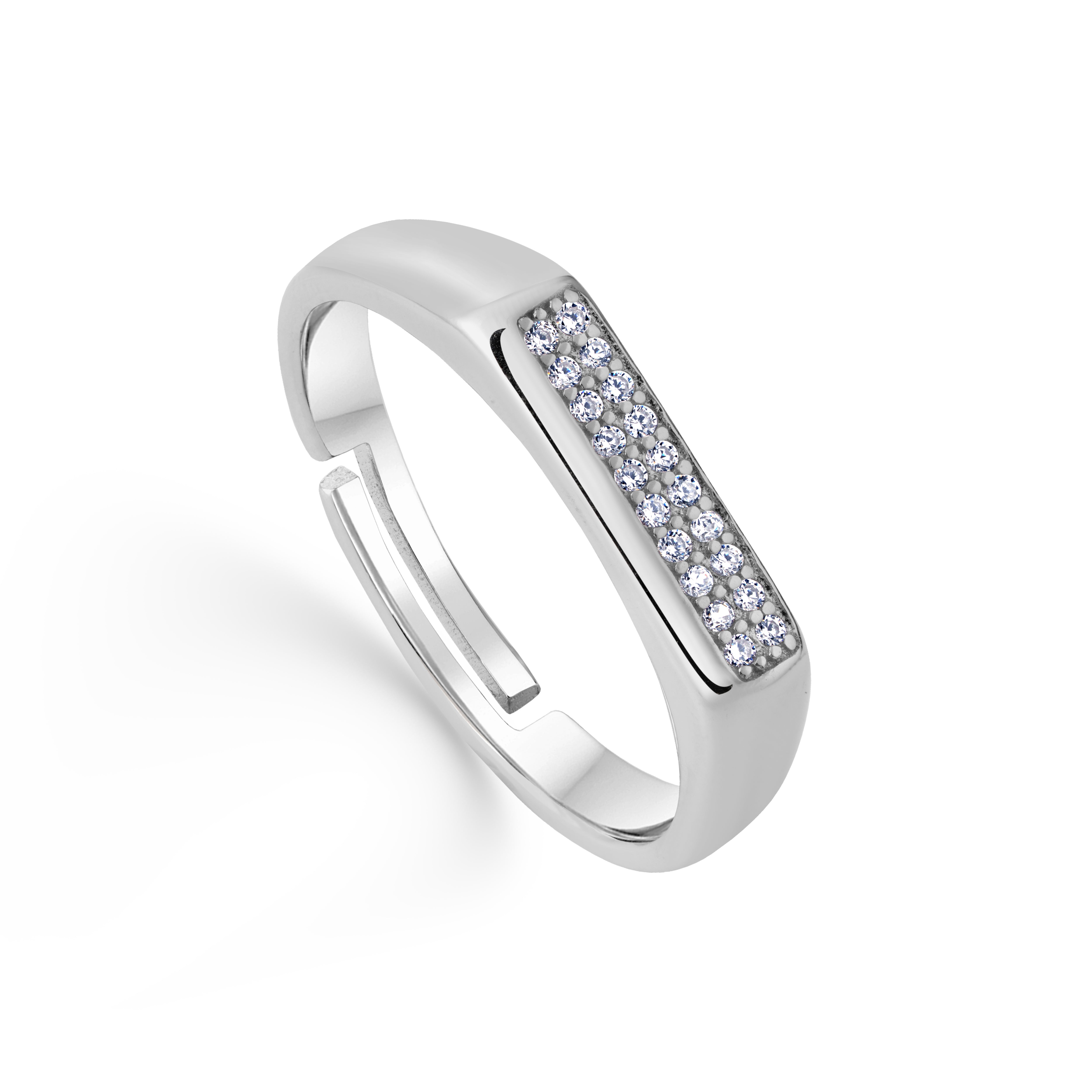 Majestic Square Sterling Silver Ring