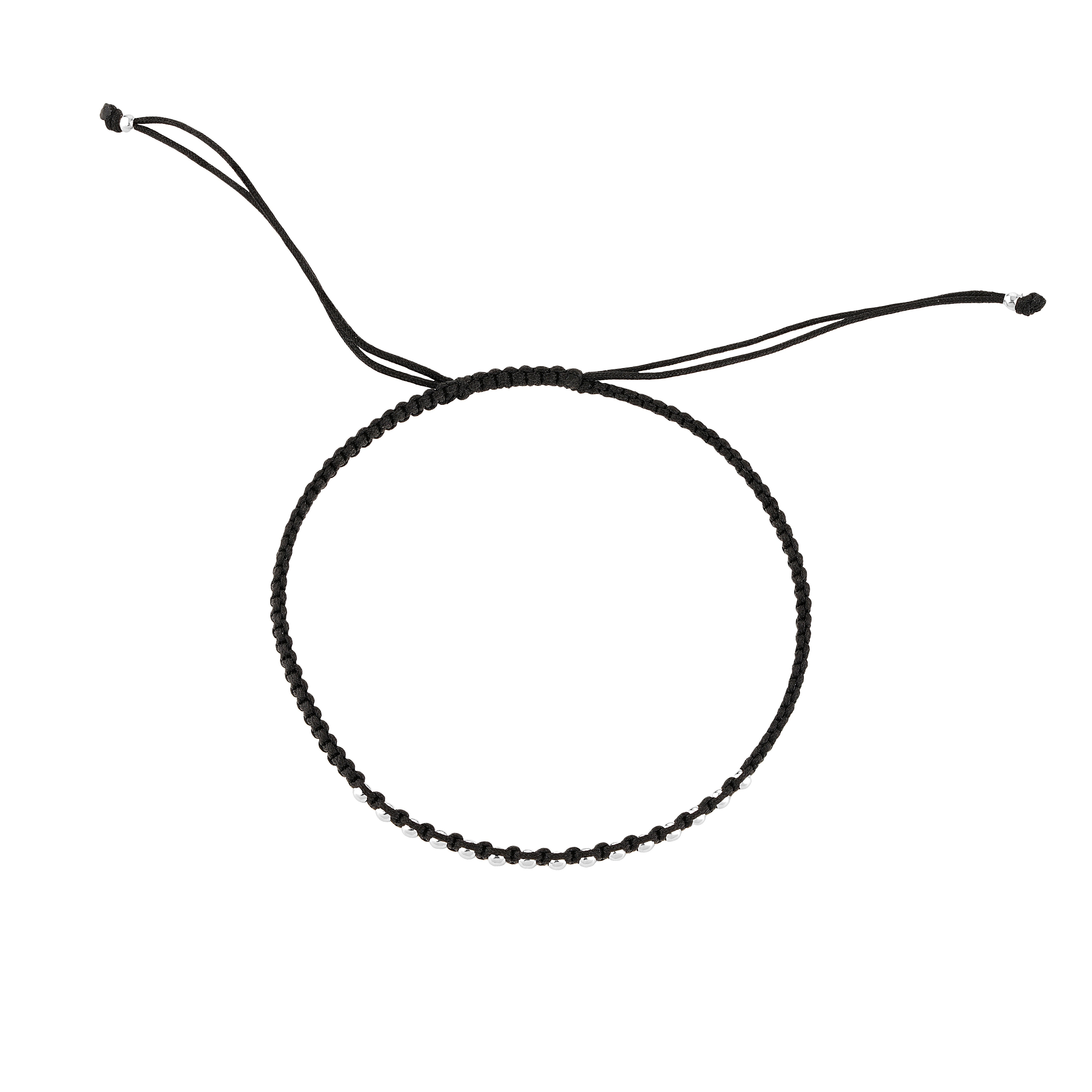 92.5 Sterling Pure Silver (Chandi) Thread Nazariya Payal Anklet With Silver Balls