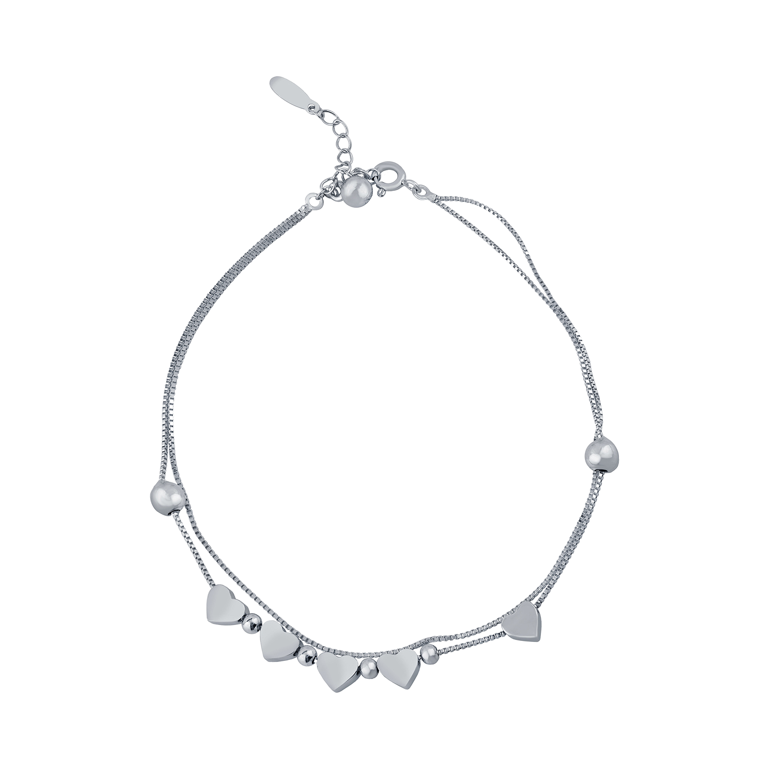 Heart Anklet Payal Pair