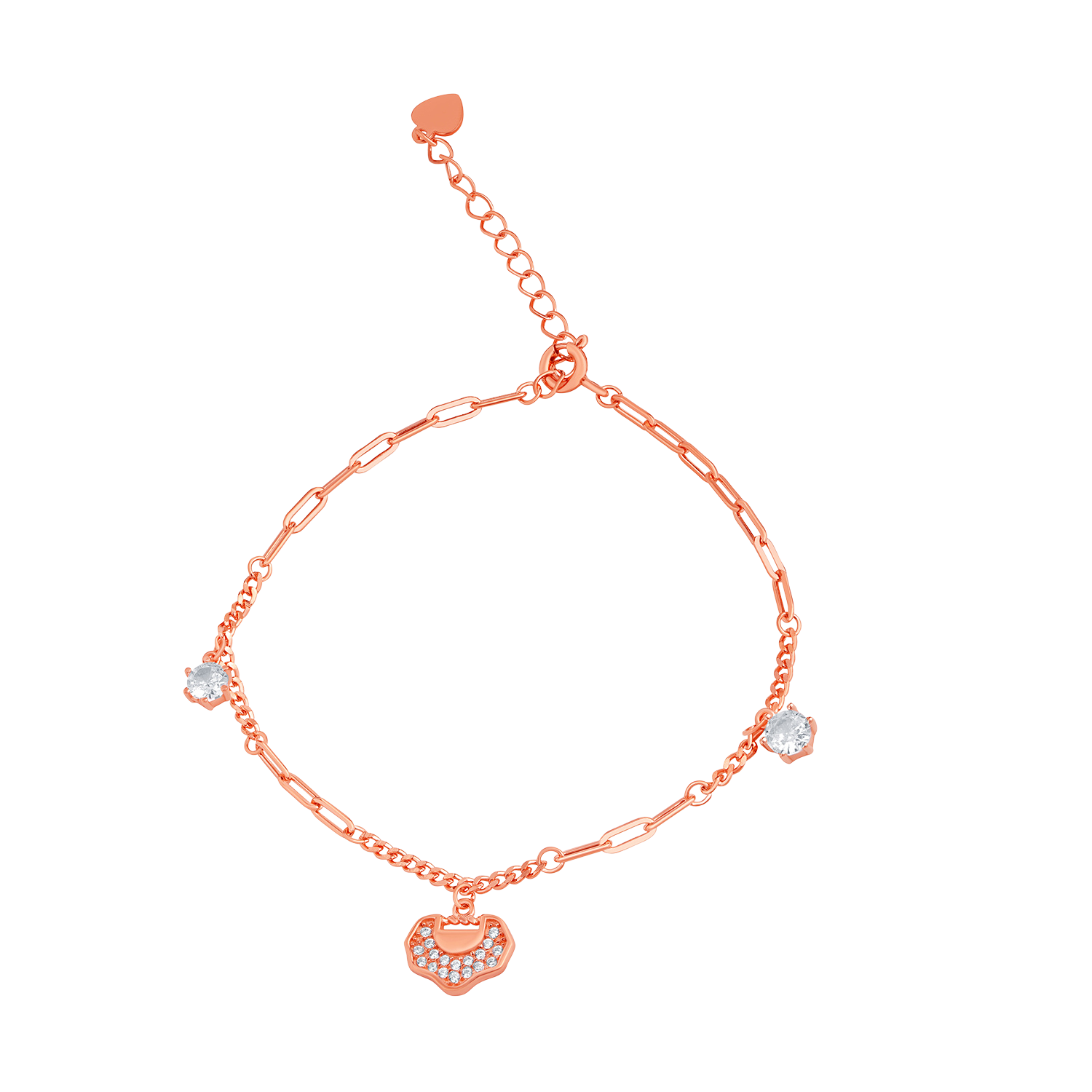 Linked Chain Sterling Silver Free Size Bracelet