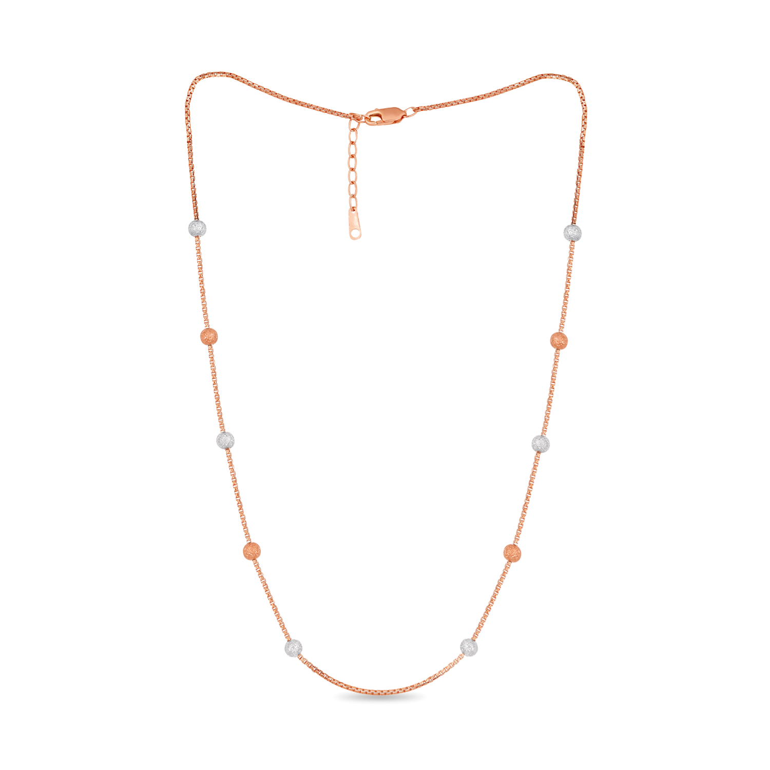 Ball Beaded Chain Two Tone