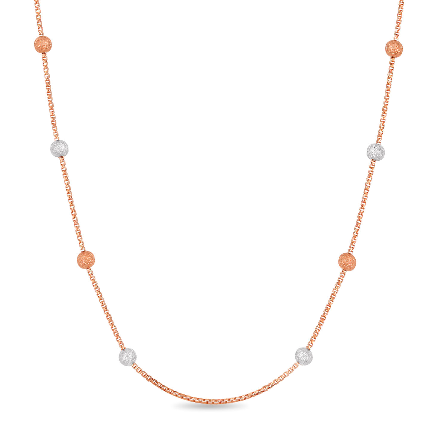 Ball Beaded Chain Two Tone