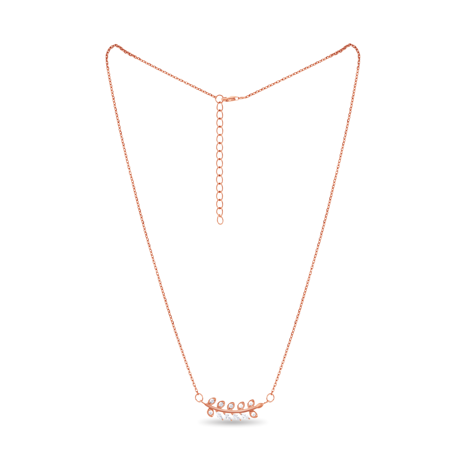 Sterling Silver Leaf Pendant Chain