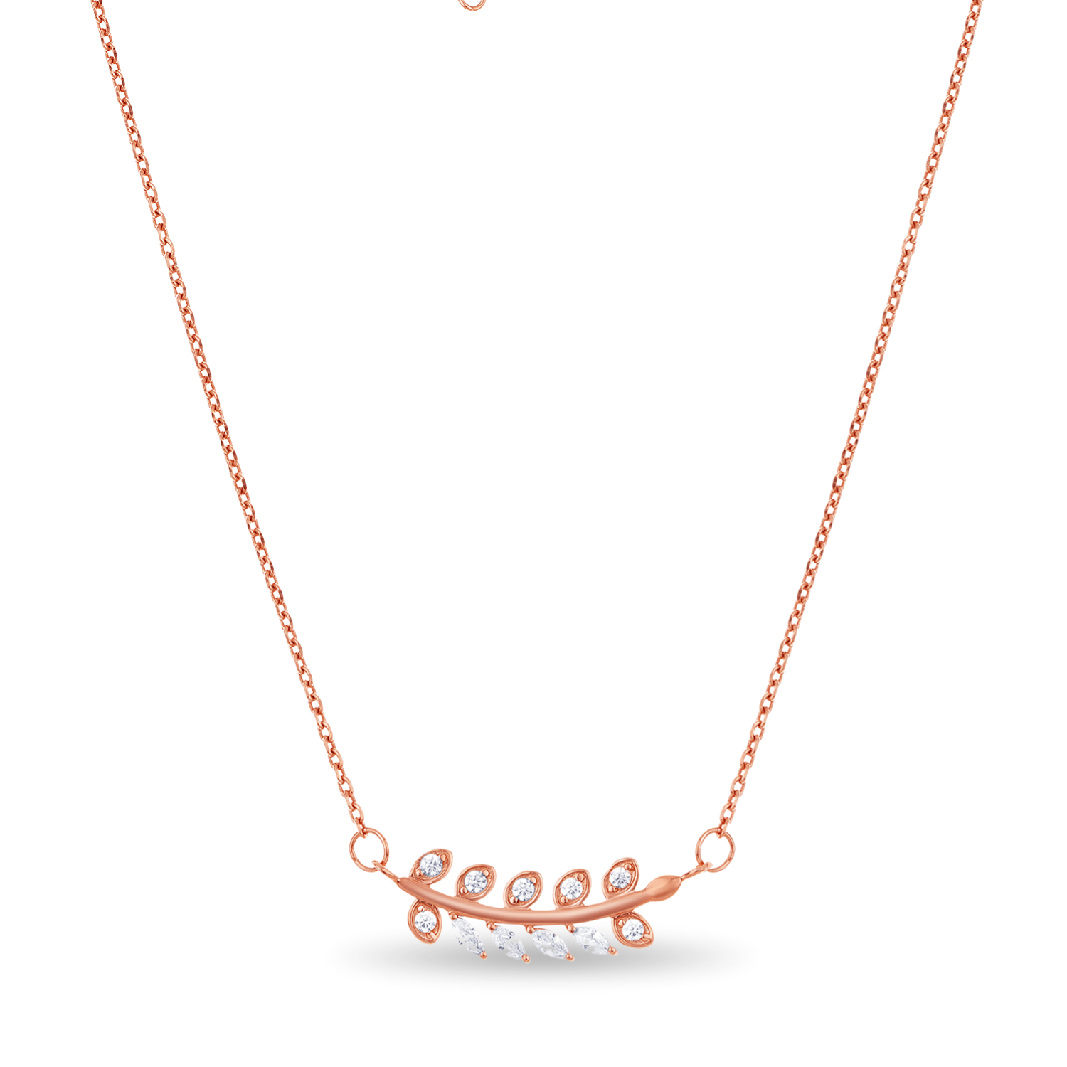 Sterling Silver Leaf Pendant Chain