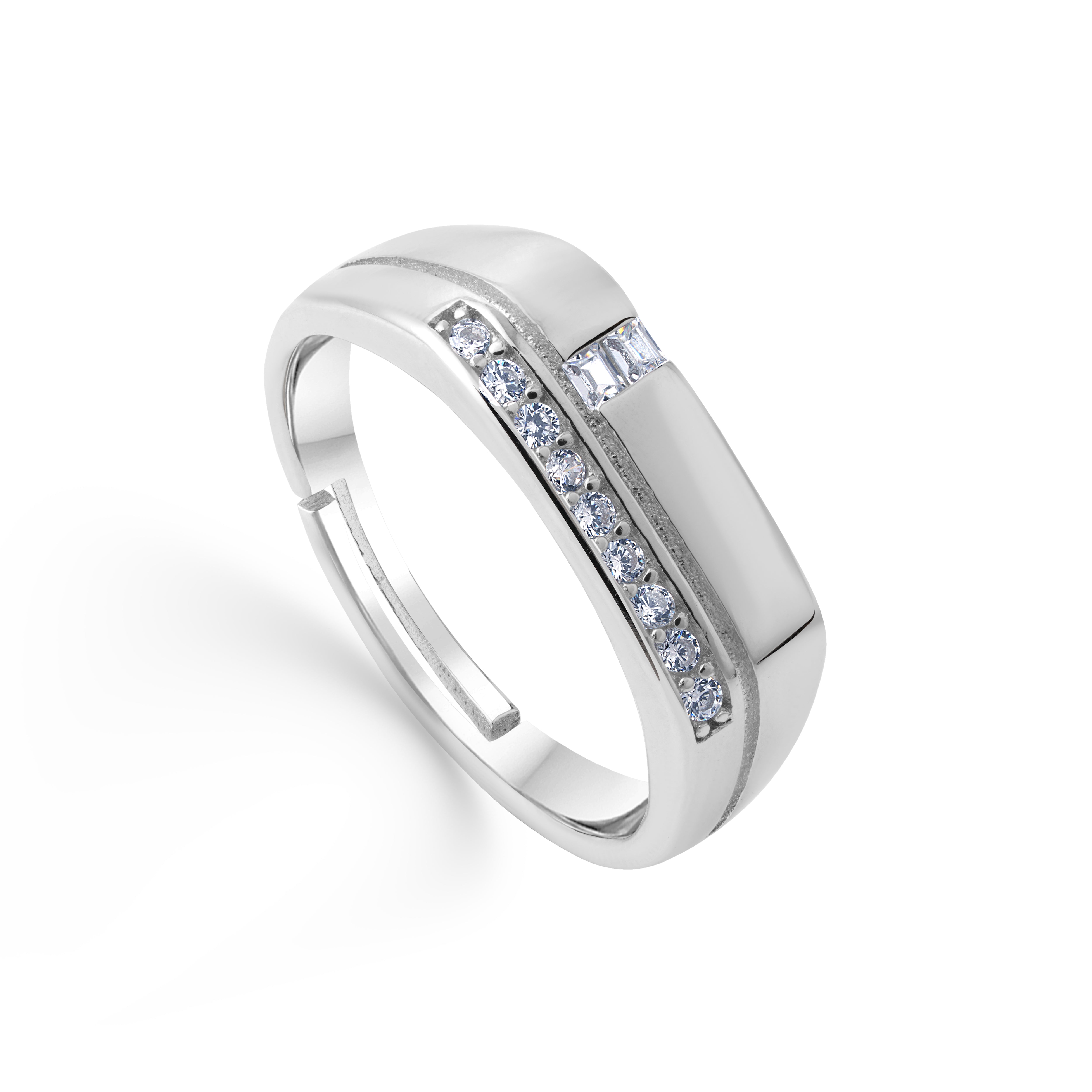 Power Edge Sterling Silver Ring