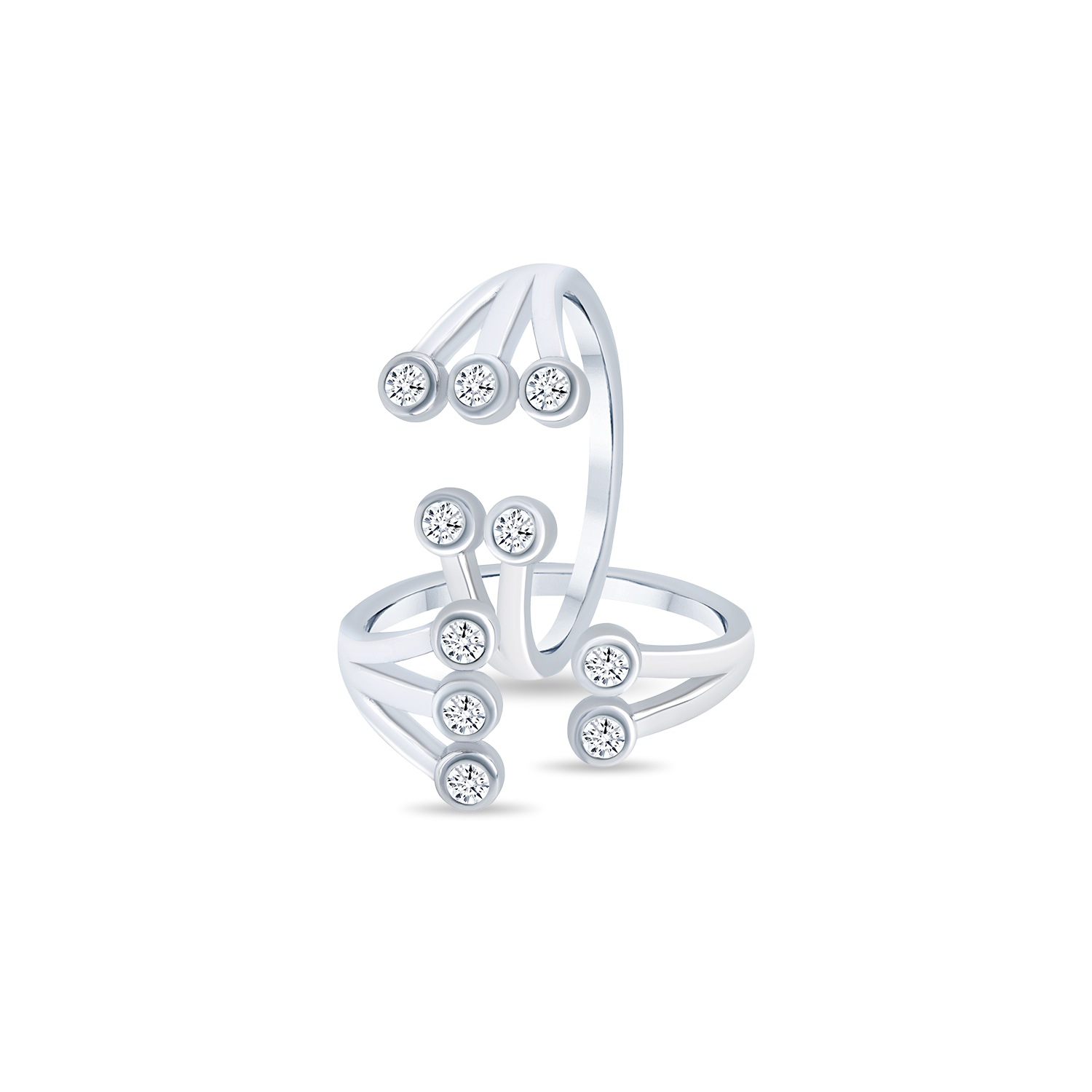 Sterling Silver Openable Top Toe Rings